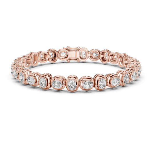 Round Tennis Lab Grown Diamond Bracelet
