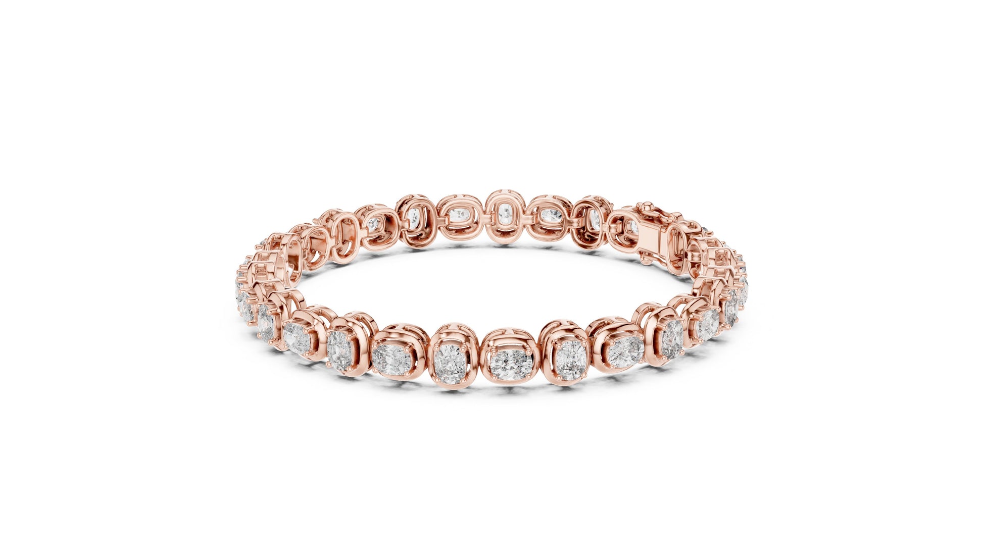 Round Tennis Lab Grown Diamond Bracelet
