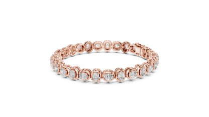 Round Tennis Lab Grown Diamond Bracelet