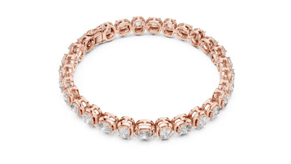 Round Tennis Lab Grown Diamond Bracelet