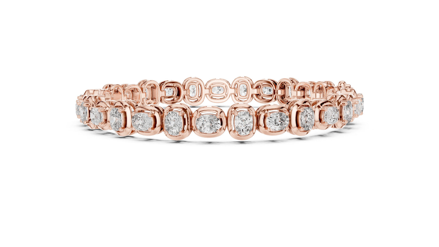 Round Tennis Lab Grown Diamond Bracelet