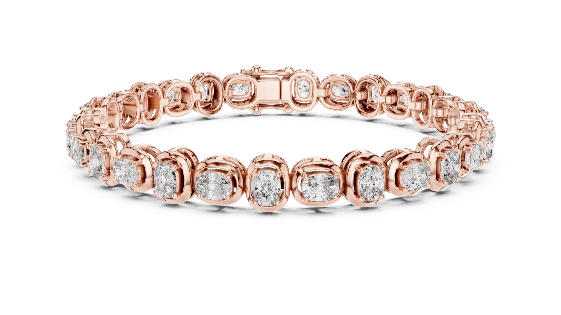 Round Tennis Lab Grown Diamond Bracelet