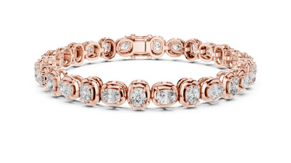 Round Tennis Lab Grown Diamond Bracelet