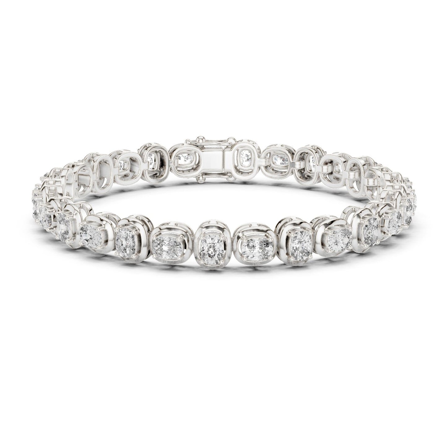 Round Tennis Lab Grown Diamond Bracelet