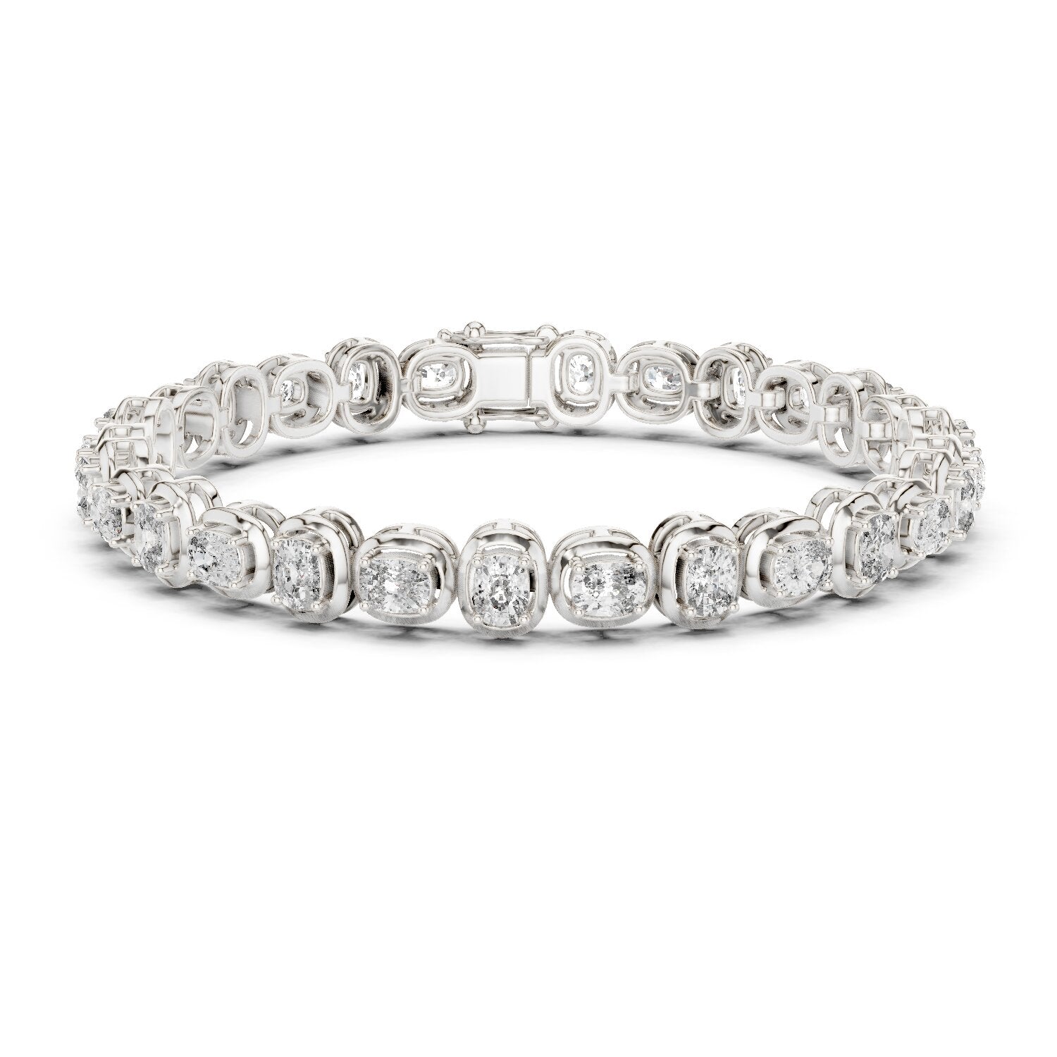 Round Tennis Lab Grown Diamond Bracelet