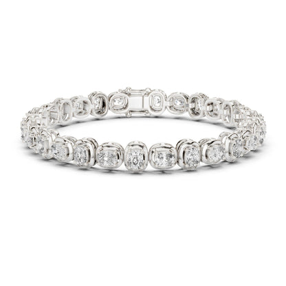 Round Tennis Lab Grown Diamond Bracelet