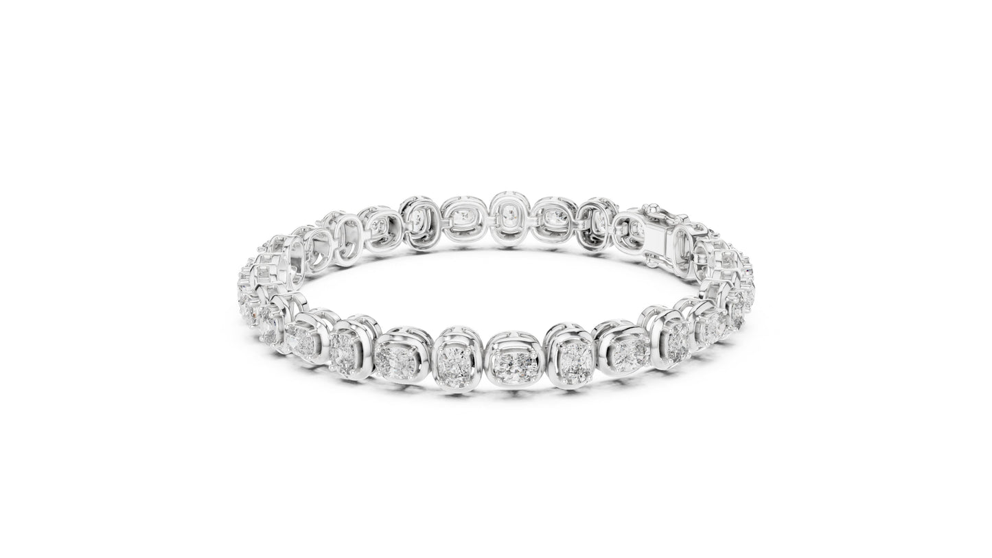 Round Tennis Lab Grown Diamond Bracelet
