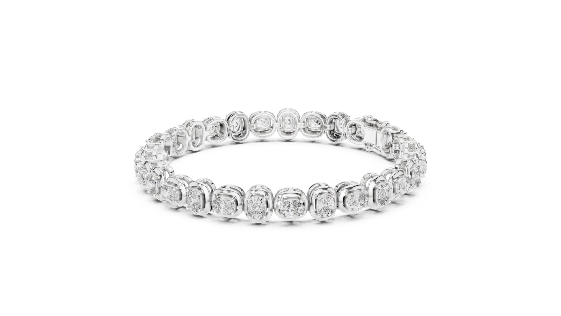 Round Tennis Lab Grown Diamond Bracelet