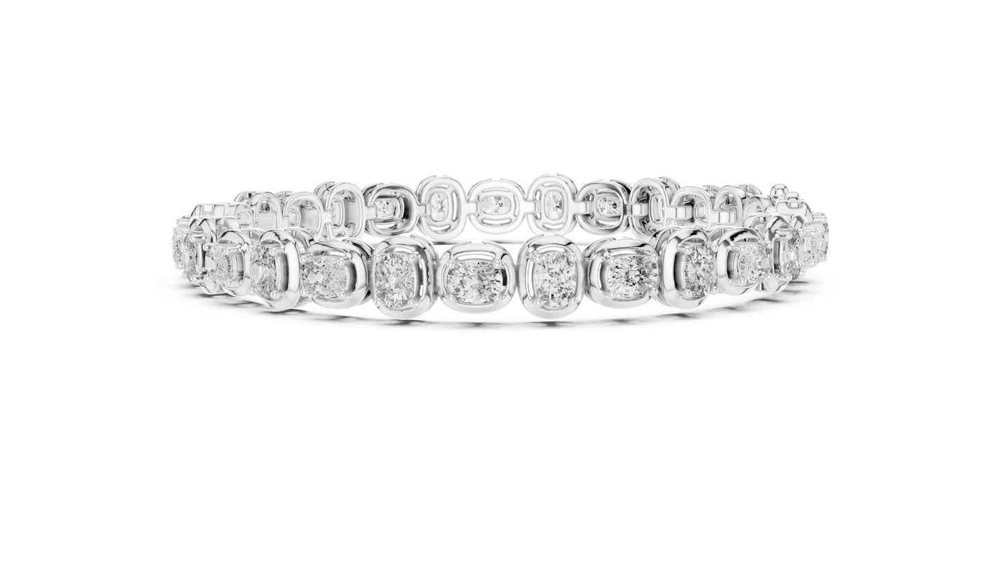 Round Tennis Lab Grown Diamond Bracelet