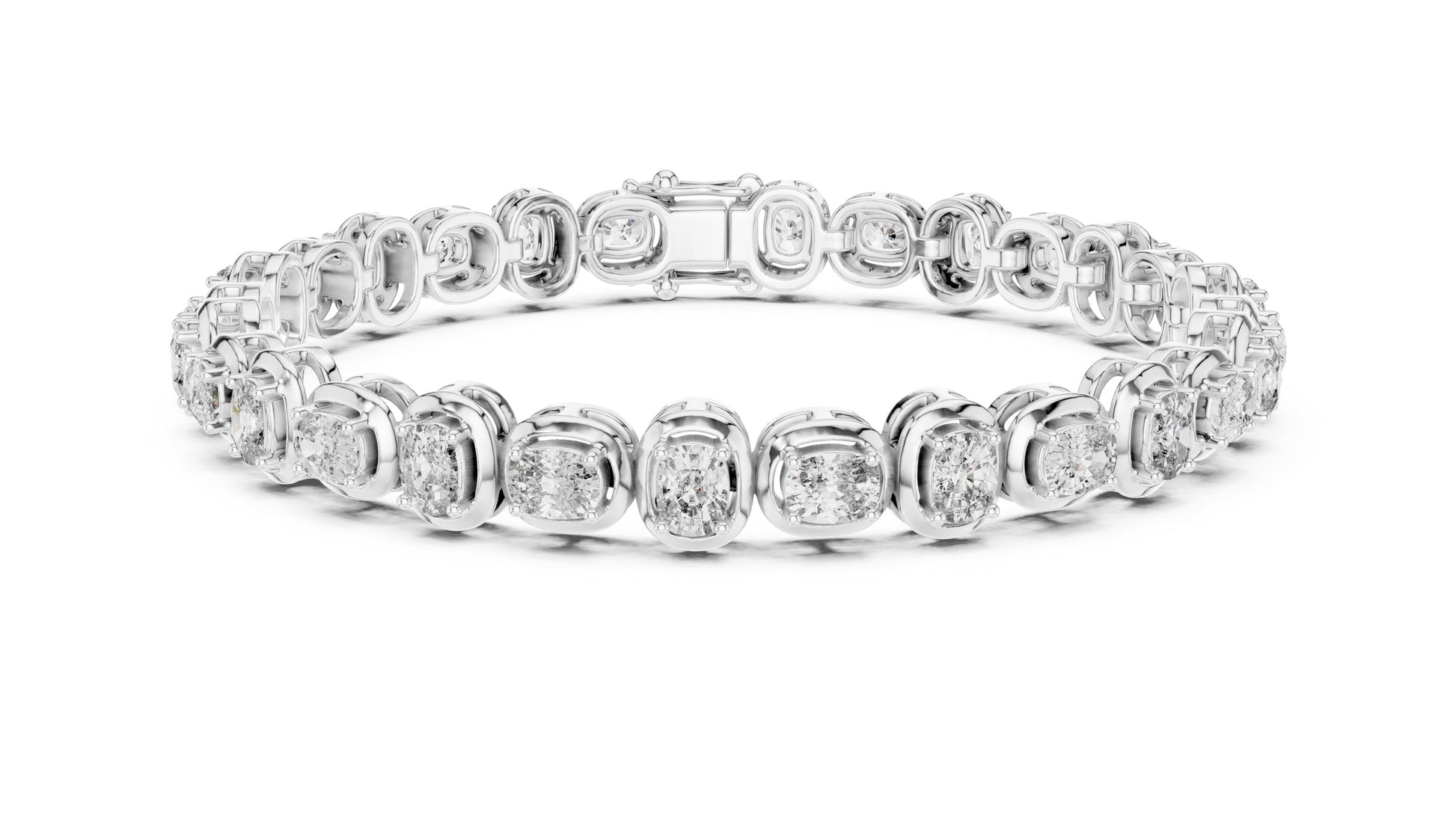 Round Tennis Lab Grown Diamond Bracelet