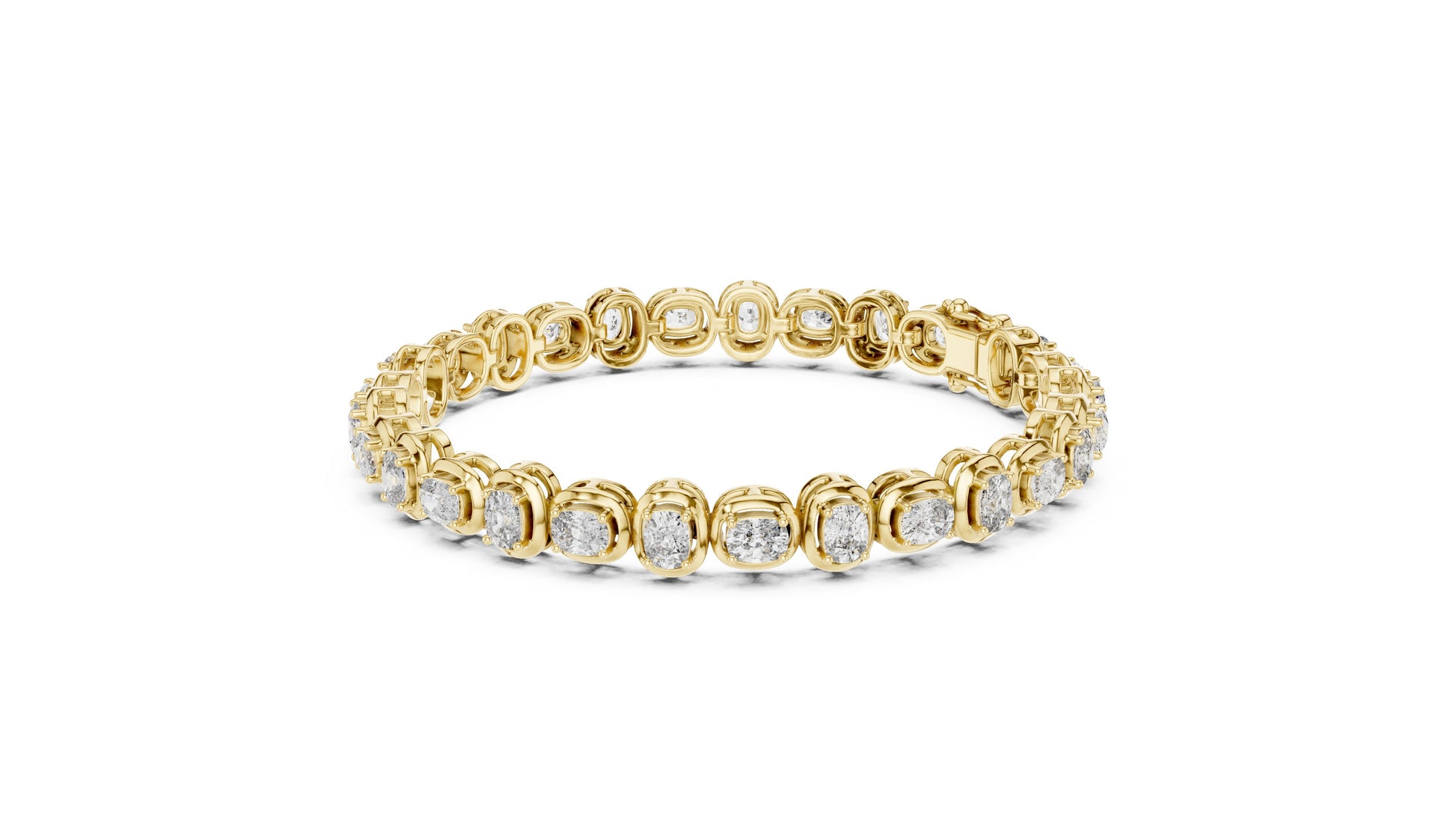 Round Tennis Lab Grown Diamond Bracelet