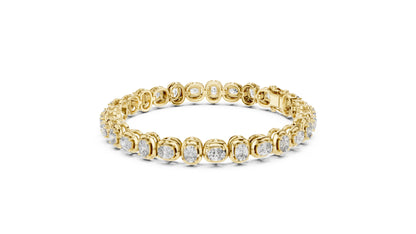 Round Tennis Lab Grown Diamond Bracelet