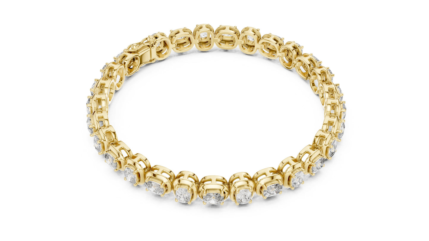 Round Tennis Lab Grown Diamond Bracelet