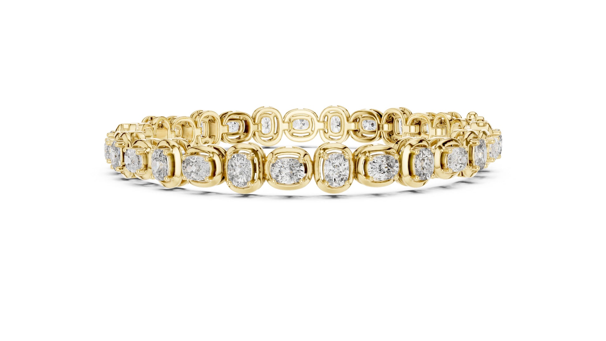 Round Tennis Lab Grown Diamond Bracelet