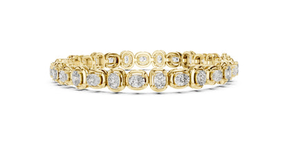 Round Tennis Lab Grown Diamond Bracelet