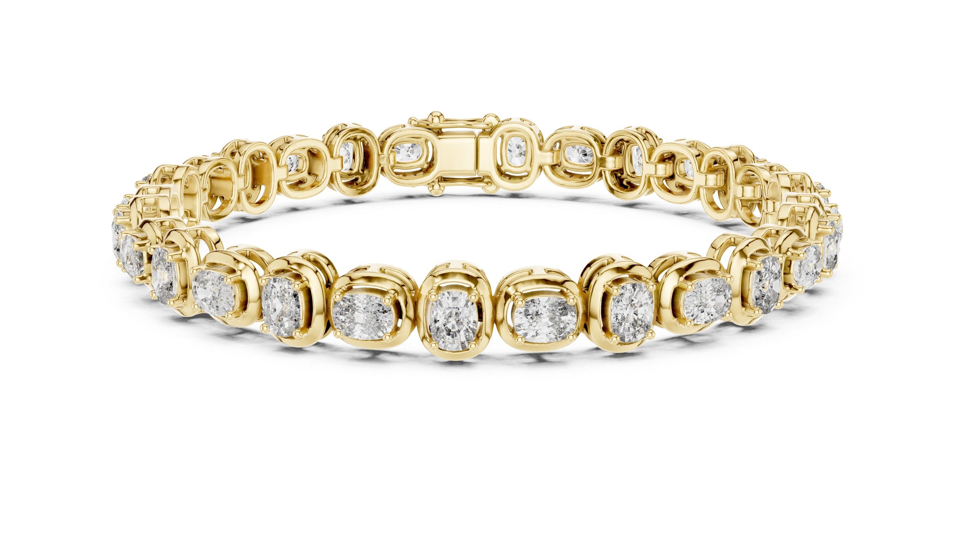 Round Tennis Lab Grown Diamond Bracelet