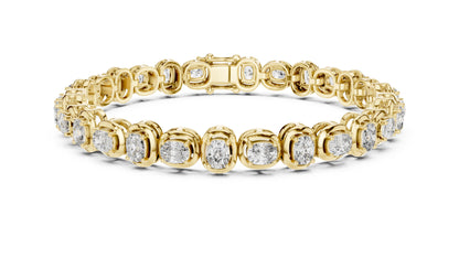 Round Tennis Lab Grown Diamond Bracelet