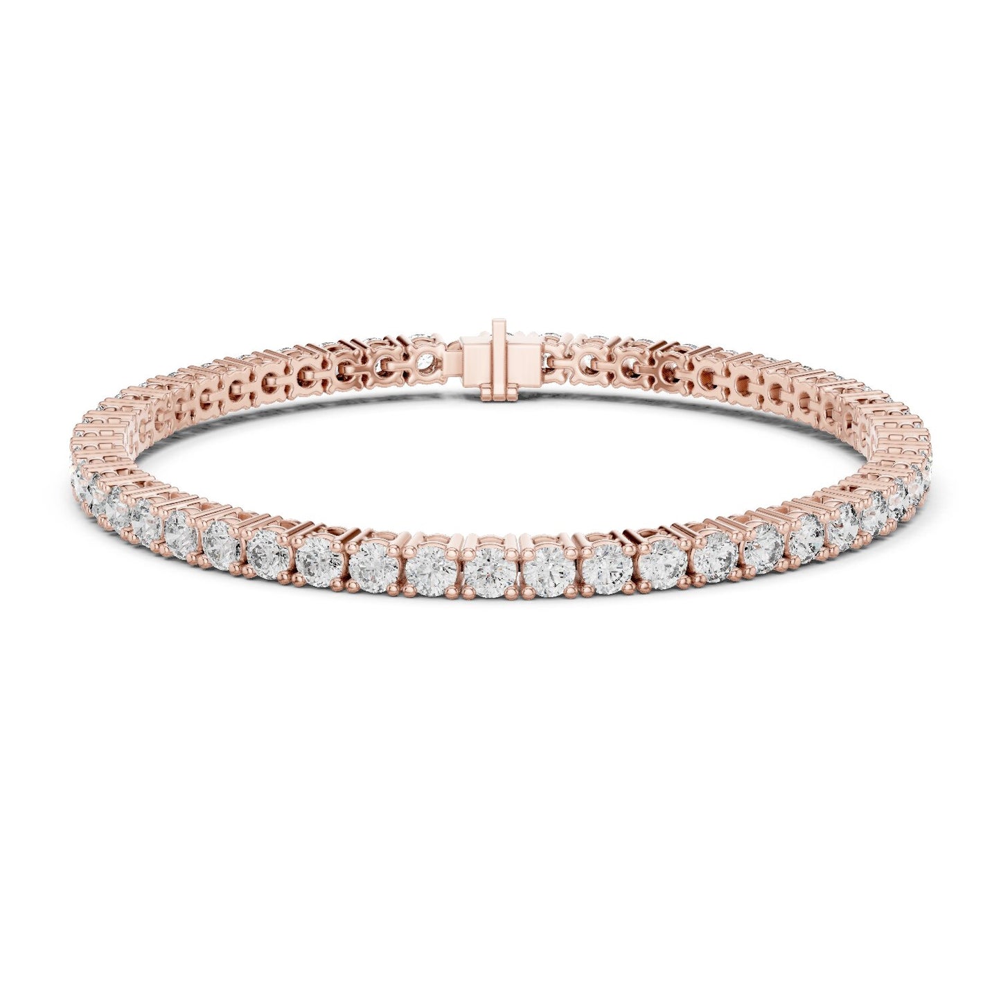 Round Tennis Lab Grown Diamond Bracelet