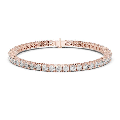 Round Tennis Lab Grown Diamond Bracelet