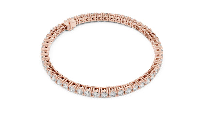 Round Tennis Lab Grown Diamond Bracelet