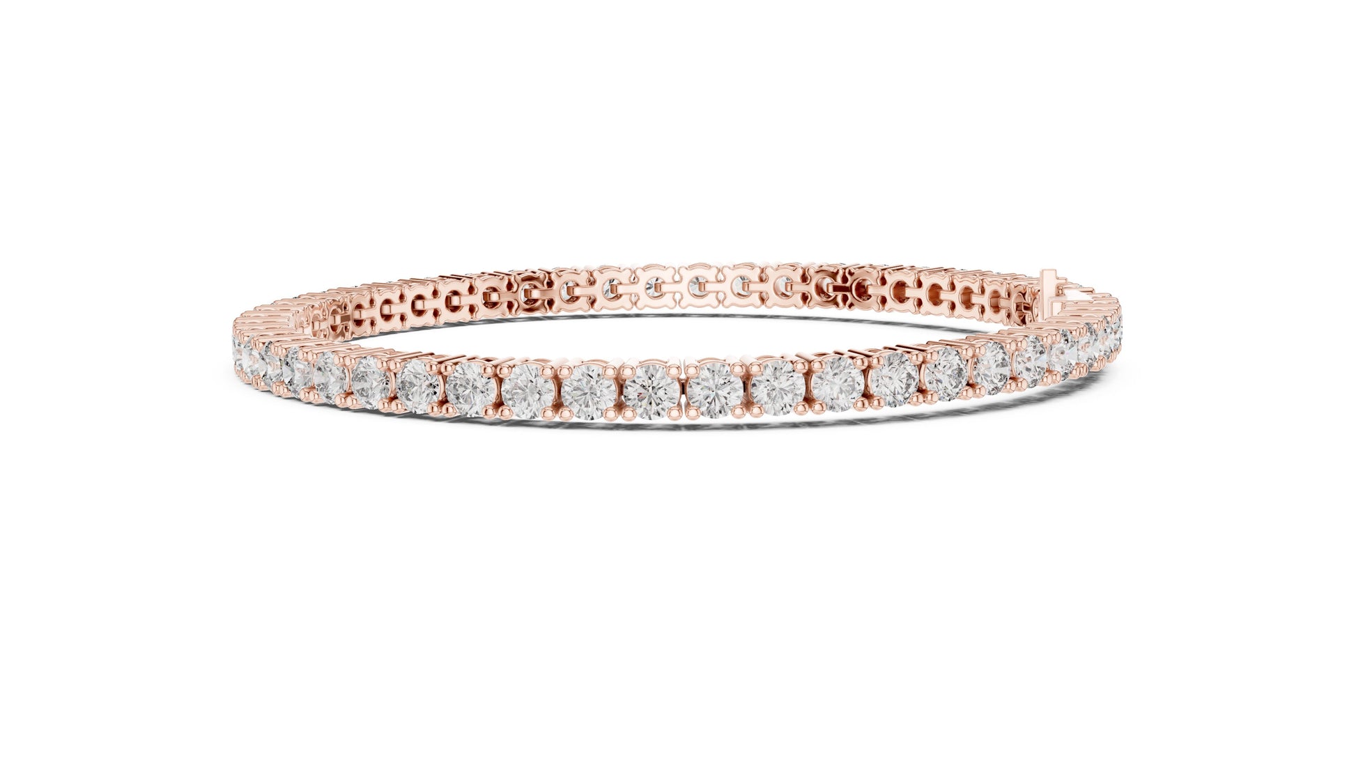 Round Tennis Lab Grown Diamond Bracelet