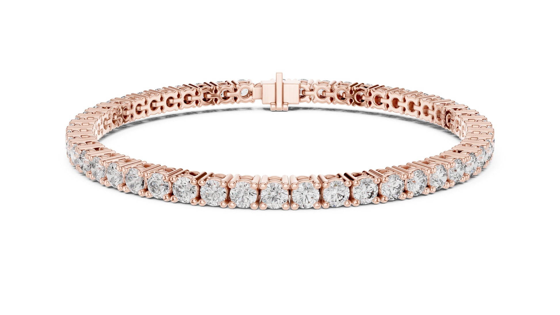 Round Tennis Lab Grown Diamond Bracelet