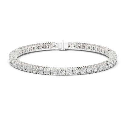 Round Tennis Lab Grown Diamond Bracelet