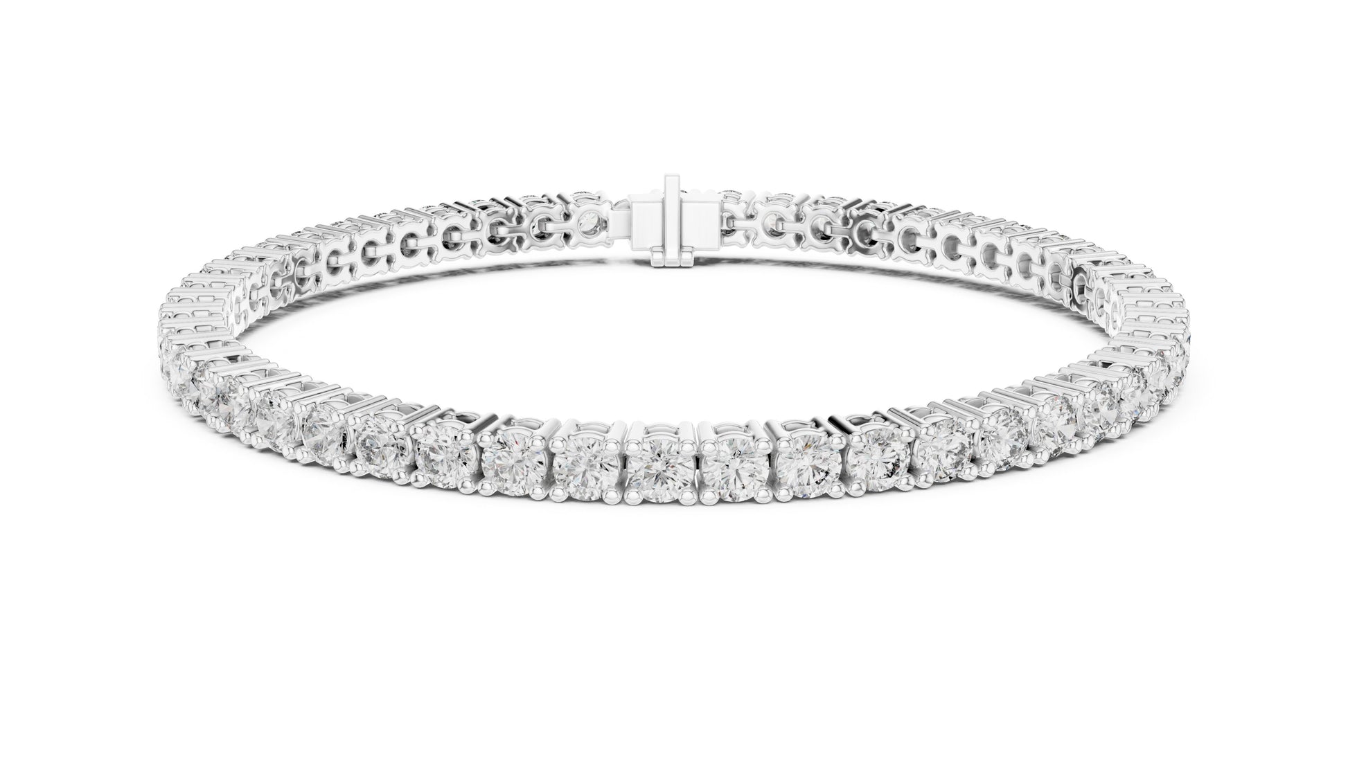 Round Tennis Lab Grown Diamond Bracelet