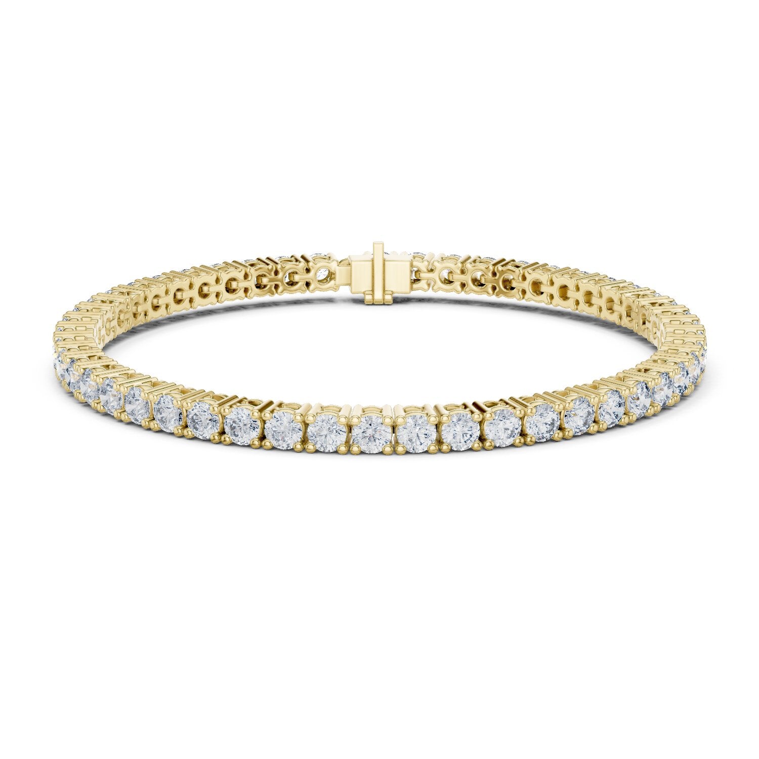 Round Tennis Lab Grown Diamond Bracelet