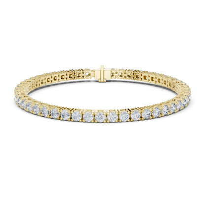 Round Tennis Lab Grown Diamond Bracelet
