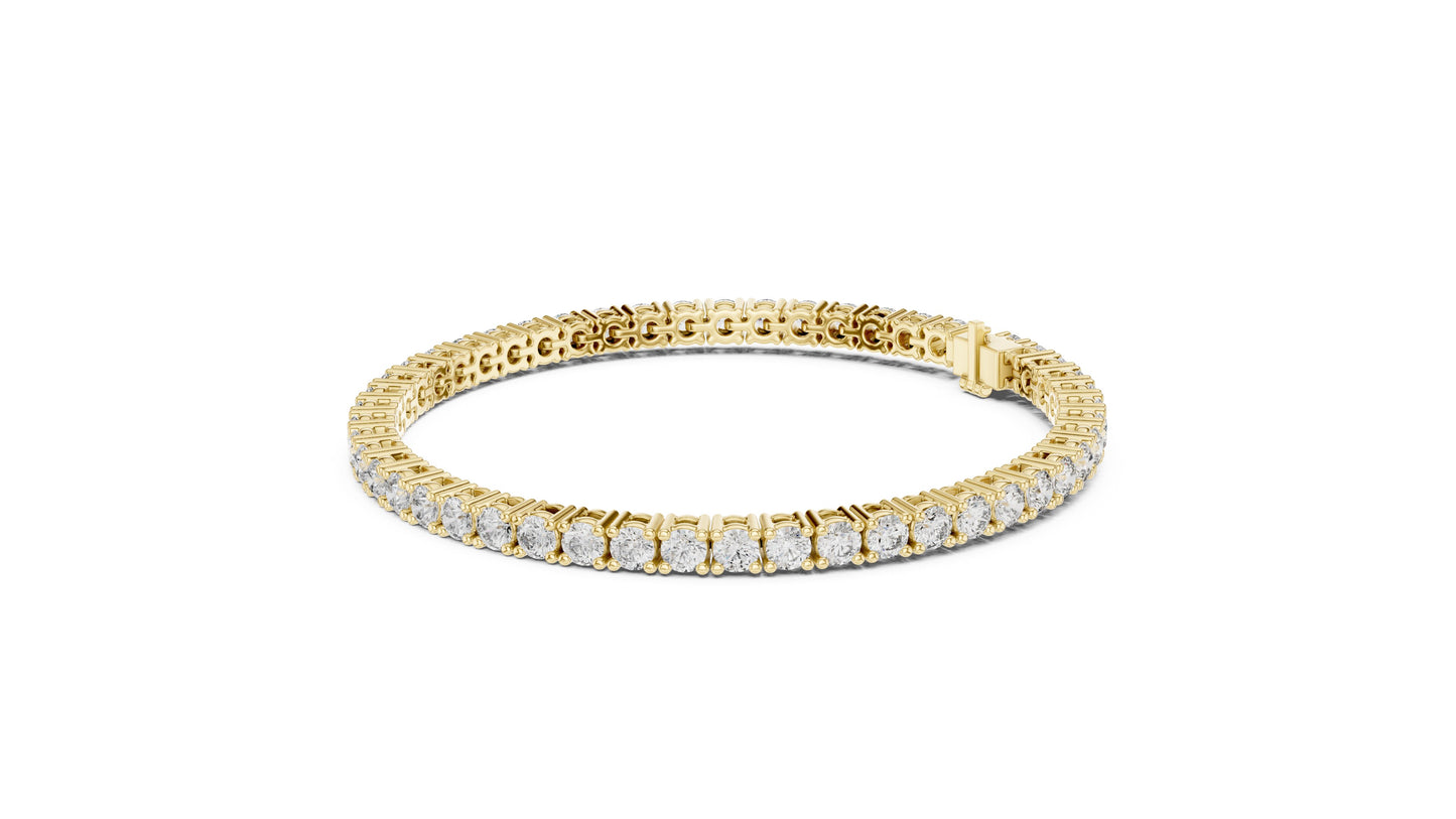 Round Tennis Lab Grown Diamond Bracelet