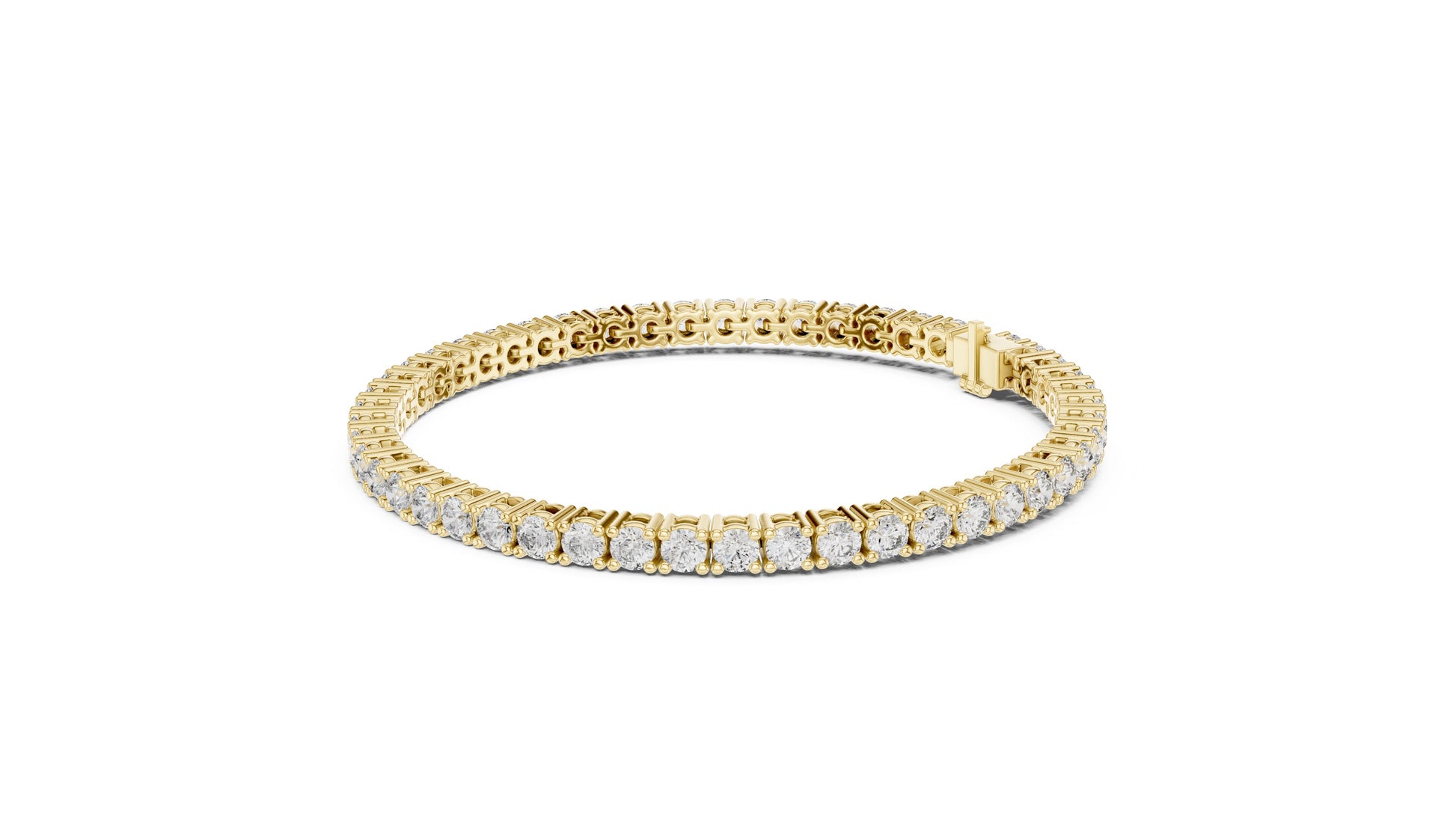 Round Tennis Lab Grown Diamond Bracelet