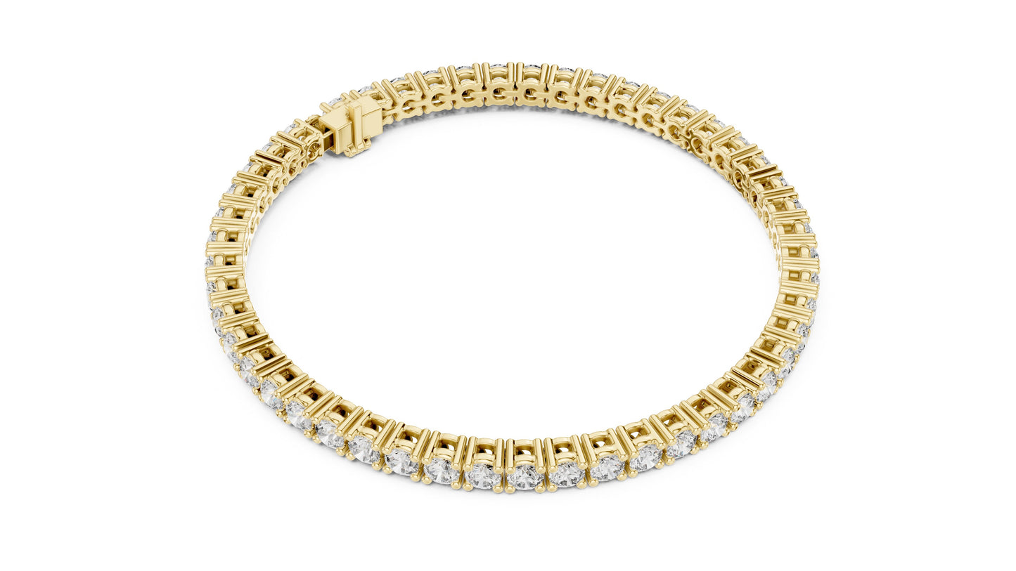 Round Tennis Lab Grown Diamond Bracelet