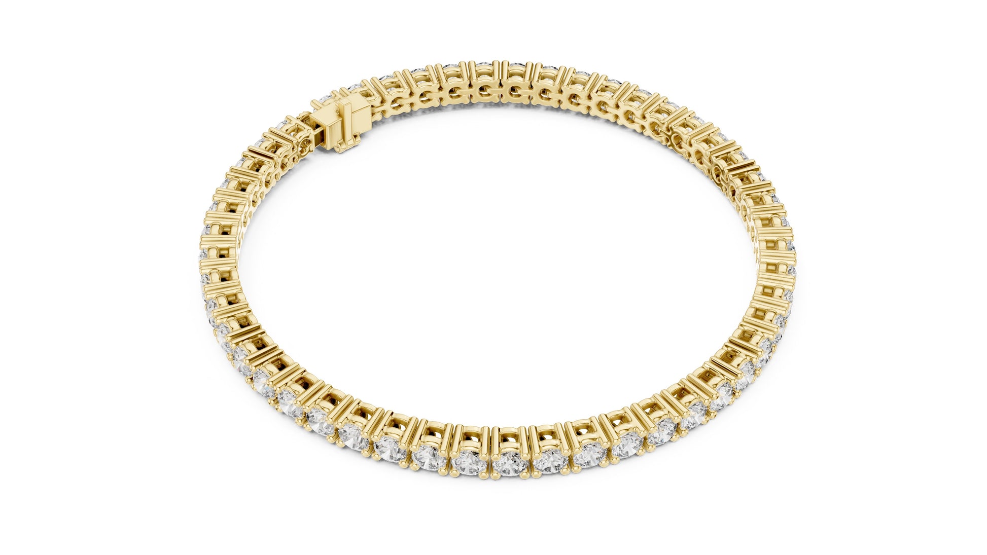 Round Tennis Lab Grown Diamond Bracelet