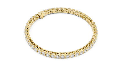Round Tennis Lab Grown Diamond Bracelet