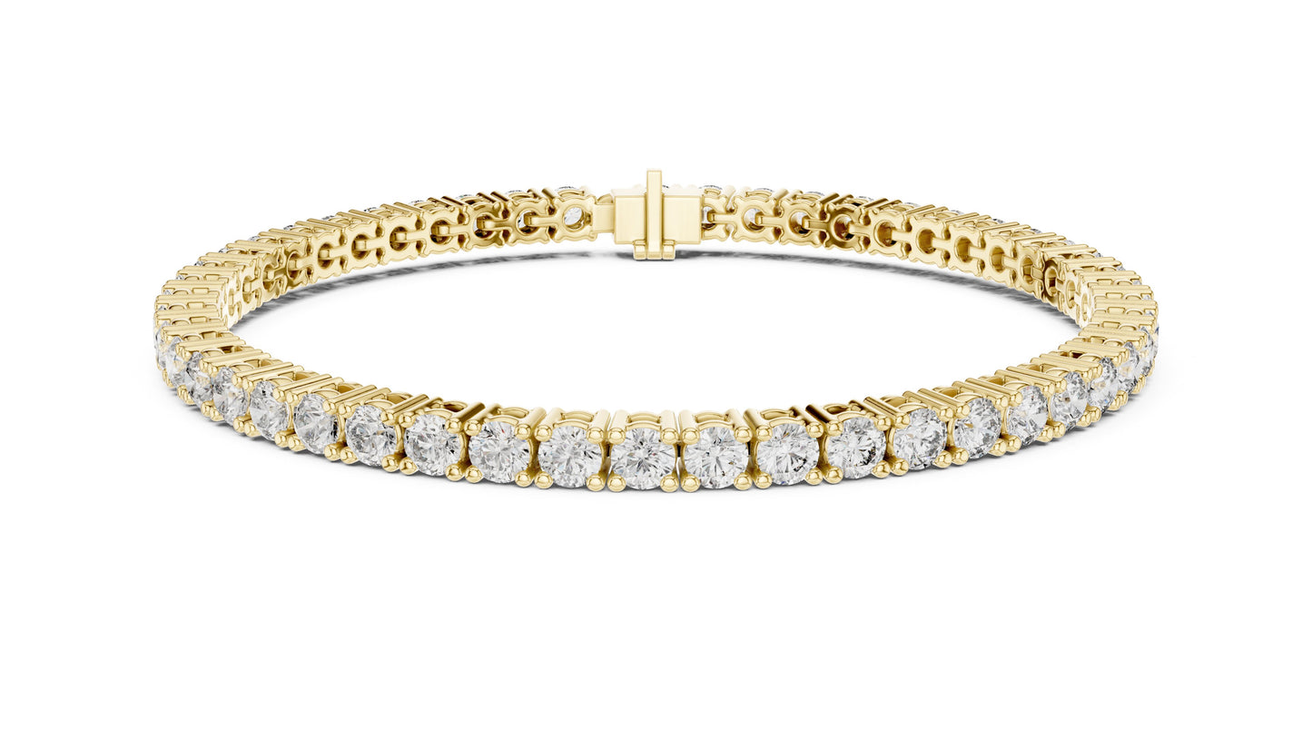 Round Tennis Lab Grown Diamond Bracelet