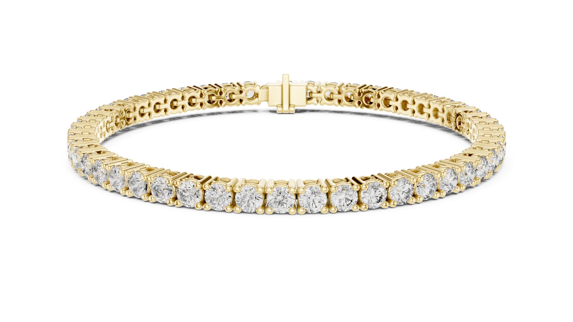 Round Tennis Lab Grown Diamond Bracelet