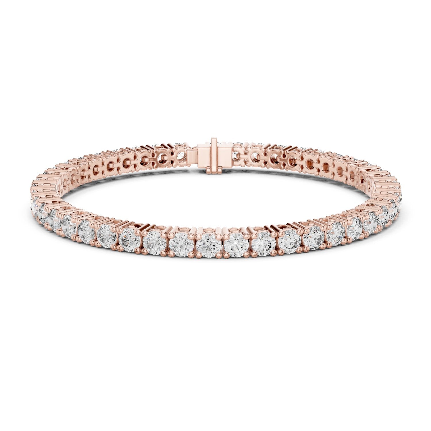 Round Tennis Lab Grown Diamond Bracelet