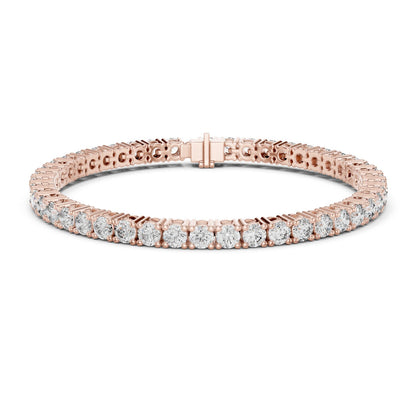 Round Tennis Lab Grown Diamond Bracelet