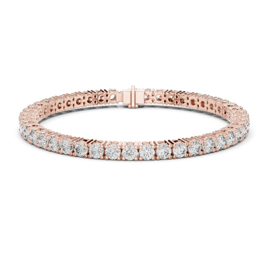 Round Tennis Lab Grown Diamond Bracelet
