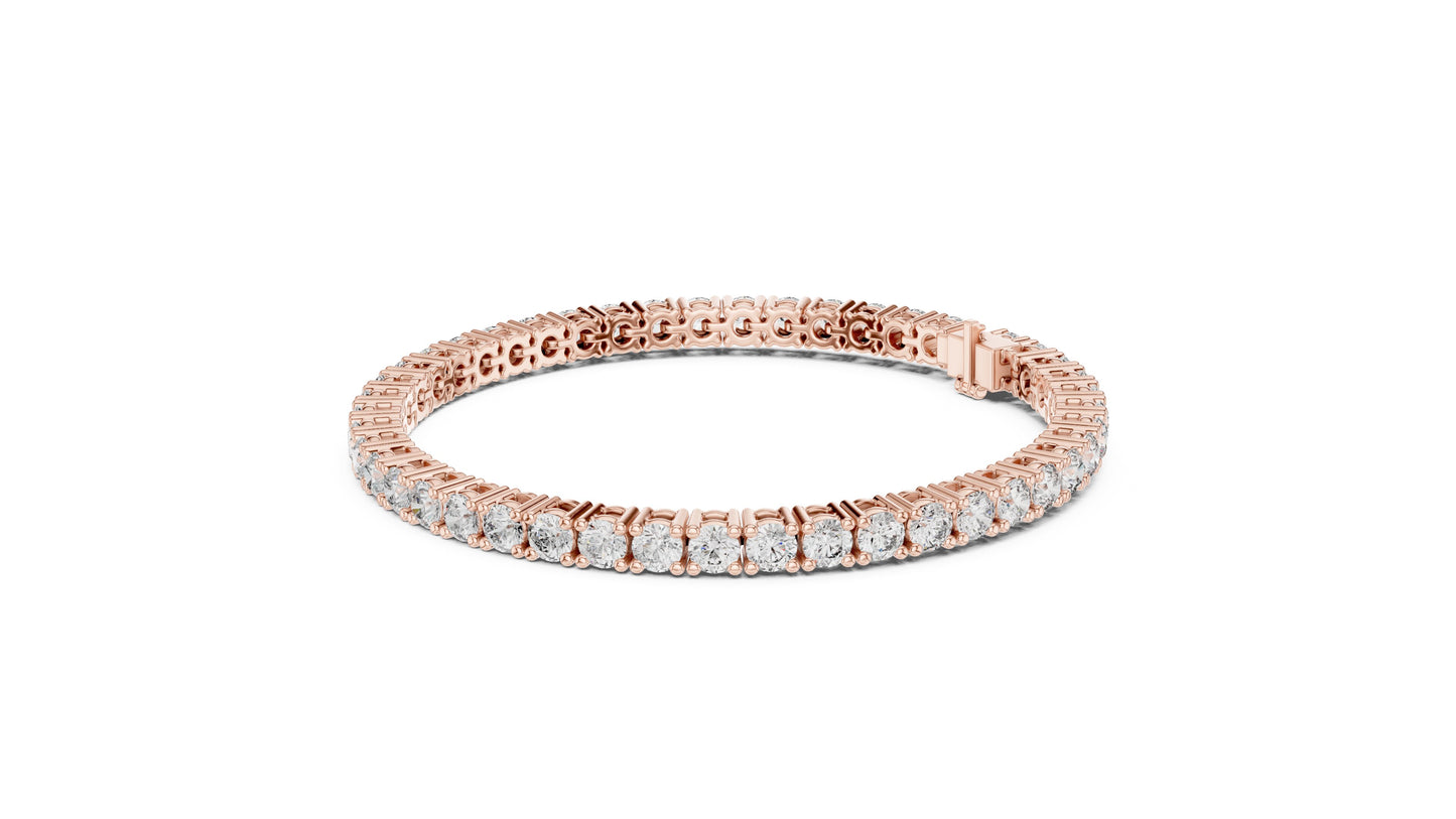 Round Tennis Lab Grown Diamond Bracelet