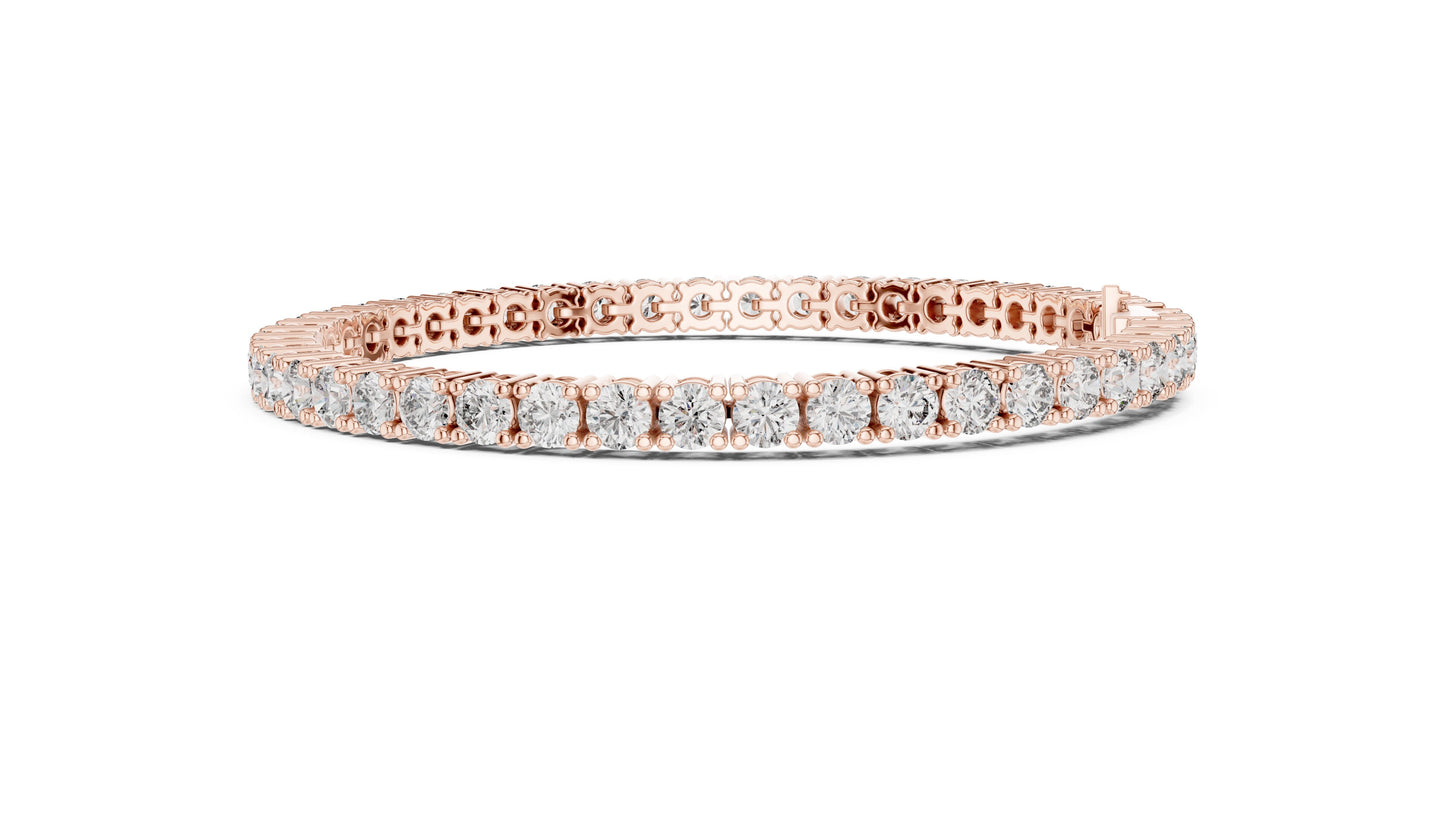 Round Tennis Lab Grown Diamond Bracelet