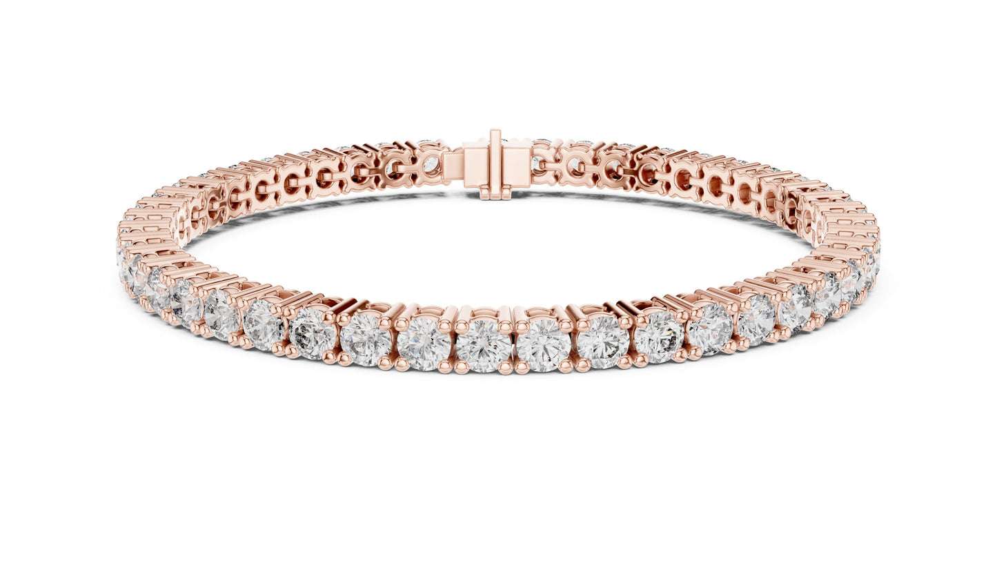 Round Tennis Lab Grown Diamond Bracelet