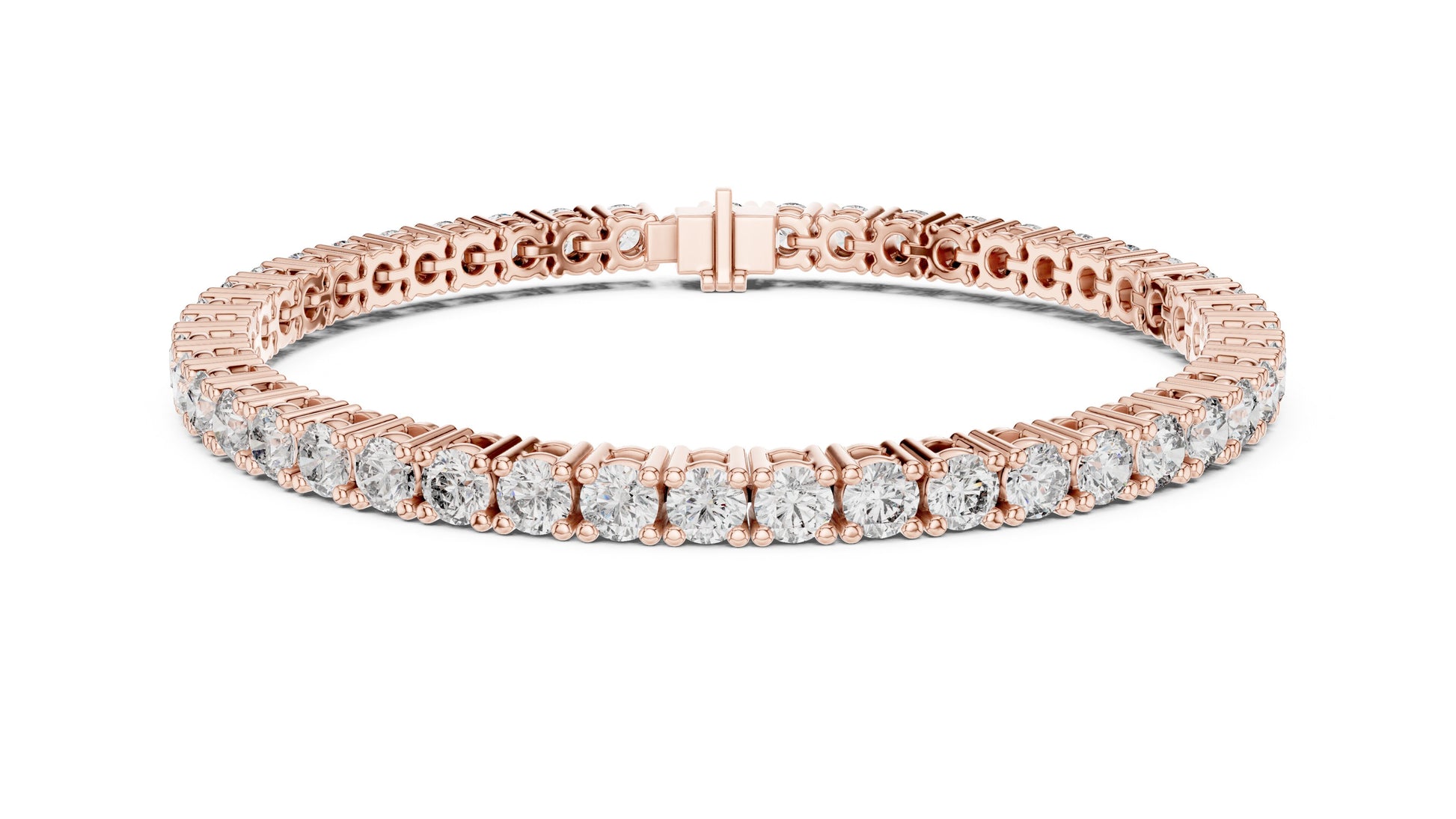 Round Tennis Lab Grown Diamond Bracelet