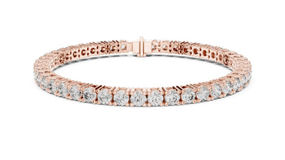Round Tennis Lab Grown Diamond Bracelet