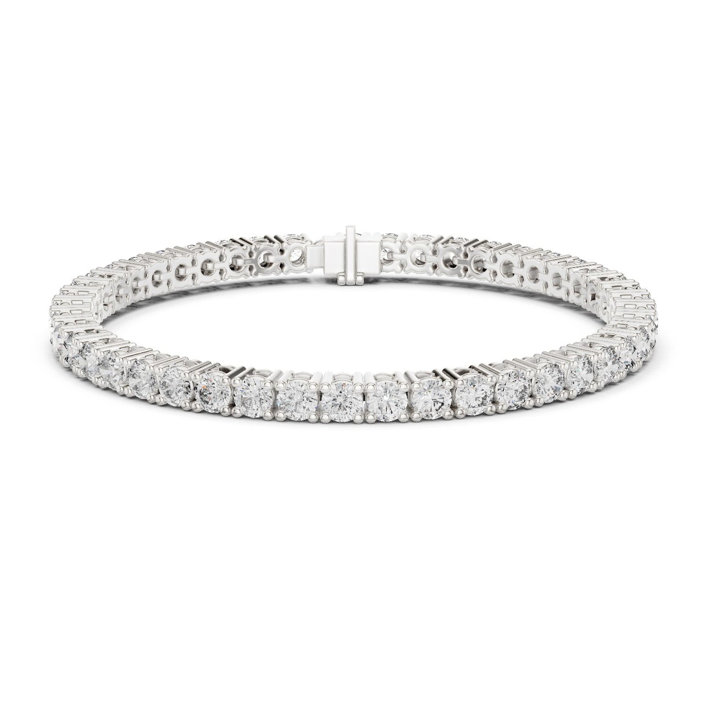 Round Tennis Lab Grown Diamond Bracelet