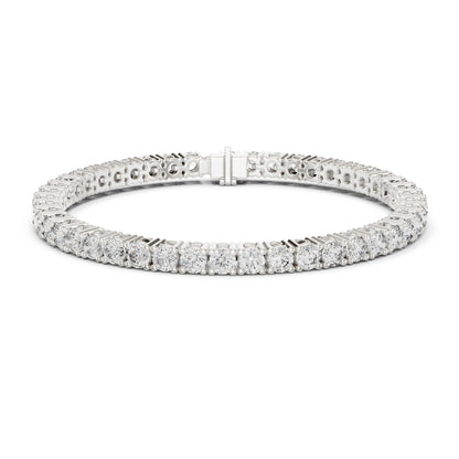 Round Tennis Lab Grown Diamond Bracelet