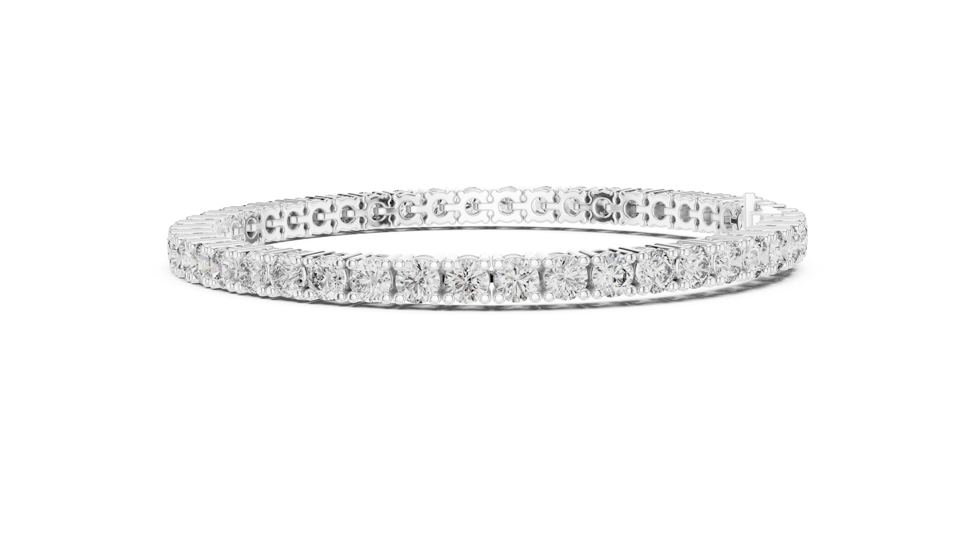 Round Tennis Lab Grown Diamond Bracelet