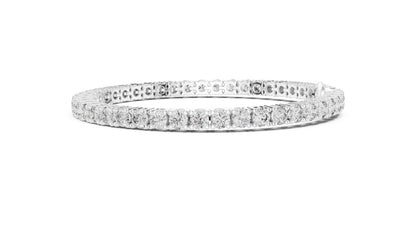 Round Tennis Lab Grown Diamond Bracelet