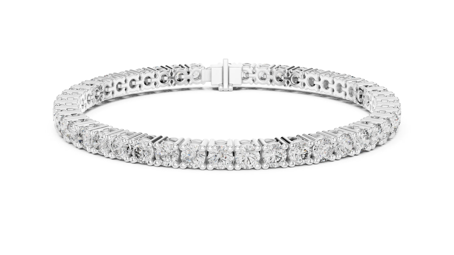 Round Tennis Lab Grown Diamond Bracelet
